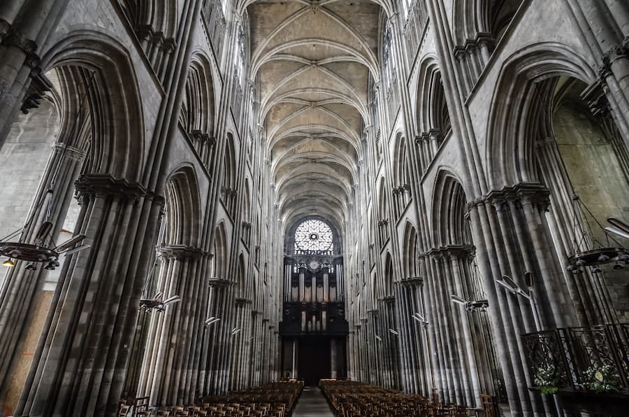 Interieur de la Cathedrale de Rouen - Camping le Marqueval